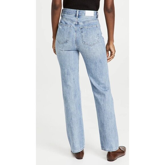 Pistola Womens Cassie Destroyed Button Fly Straight Leg Jeans Size 26 I142 - Picture 3 of 7